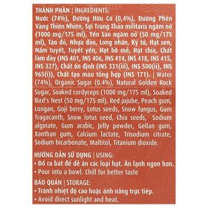 Chè dưỡng nhan tổ yến và trùng thảo Green Bird chai 175ml