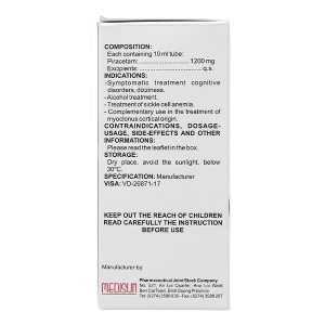 Dung dịch uống Ciheptal 1200 trị rối loạn nhận thức, chóng mặt (20 ống x 10ml)