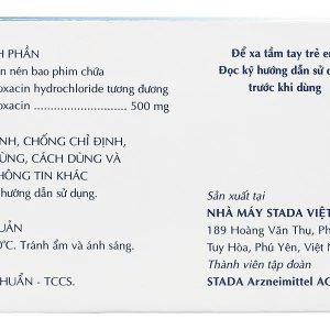Ciprofloxacin Stada 500mg điều trị nhiễm khuẩn (10 vỉ x 10 viên)