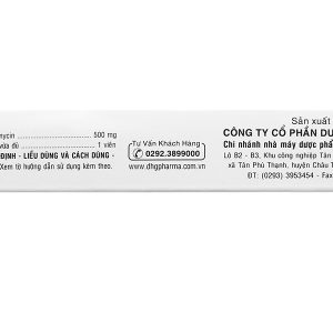 Clabact 500 điều trị nhiễm khuẩn (2 vỉ x 10 viên)
