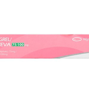 Clopidogrel/Aspirin TEVA 75/100mg trị bệnh mạch vành, nhồi máu cơ tim (3 vỉ x 10 viên)