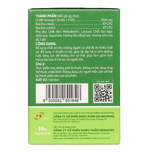 Cốm Bio-acimin Fiber bổ sung lợi khuẩn và chất xơ hộp 30 gói x 4g