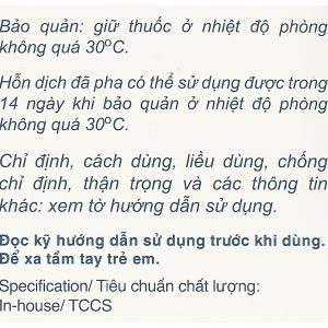 Cốm pha hỗn dịch uống Klacid 125mg/5ml trị nhiễm khuẩn chai 42,29g