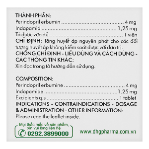 Coperil Plus trị tăng huyết áp (1 vỉ x 30 viên)