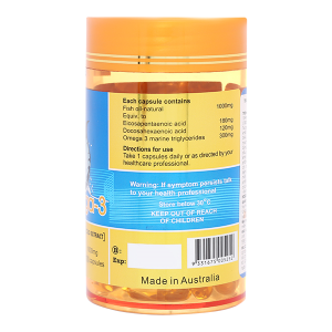 Dầu cá Costar Omega-3 hỗ trợ giảm mỡ máu, tốt cho tim mạch lọ 100 viên