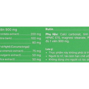 Cotripro tăng sức bền thành mạch, giảm triệu chứng trĩ hộp 20 viên