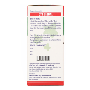 Siro CTT Global hỗ trợ giảm ho, bổ phổi chai 100ml