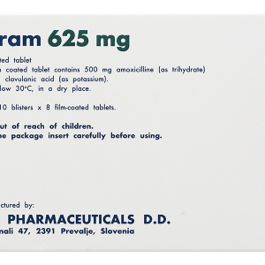 Curam 625mg trị nhiễm khuẩn (10 vỉ x 8 viên)