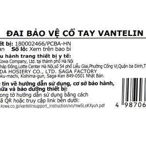 Đai bảo vệ cổ tay Vantelin Wrist Support size L