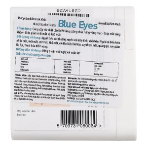Dao Nordic Health Blue Eyes tăng cường chức năng võng mạc chai hộp 60 viên