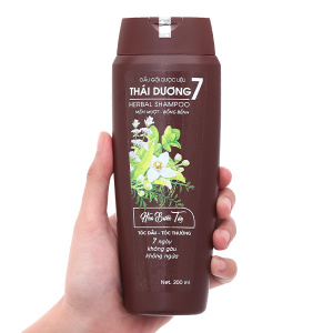 Dầu gội dược liệu Thái Dương 7 Gold sạch gàu, mềm mượt chai 200ml