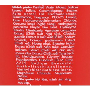 Dầu gội dược liệu Thái Dương 3 Gold hương hoa đào sạch gàu, mềm mượt chai 200ml