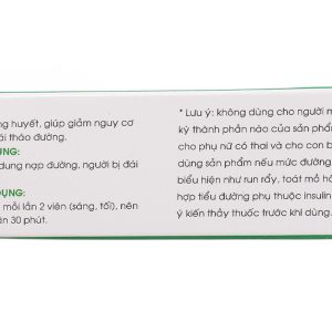 Dây thìa canh Mekophar hỗ trợ giảm đường huyết, giảm nguy cơ biến chứng hộp 40 viên