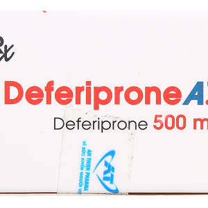 Deferiprone A.T 500mg trị quá tải sắt ở bệnh nhân Thalassemia (3 vỉ x 10 viên)