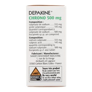 Depakine Chrono 500mg trị các thể động kinh, dự phòng hưng cảm lọ 30 viên