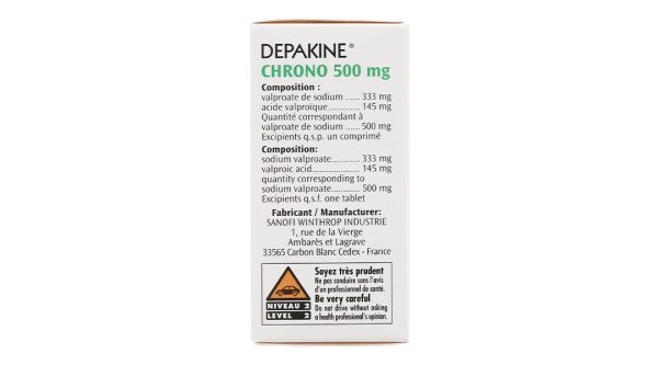 Depakine Chrono 500mg trị các thể động kinh, dự phòng hưng cảm lọ 30 viên