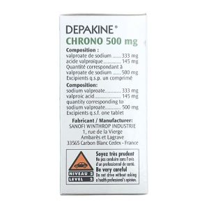 Depakine Chrono 500mg trị các thể động kinh, dự phòng hưng cảm lọ 30 viên