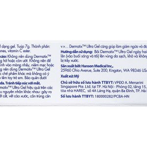 Gel Dermatix Ultra hỗ trợ giảm sẹo, giảm đau ngứa tuýp 7g