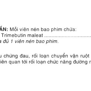 Detriat 100mg giảm đau do co thắt tiêu hóa (2 vỉ x 10 viên)