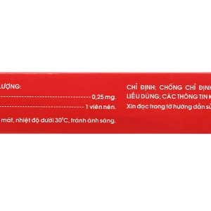 DigoxineQualy 0.25mg trị suy tim (1 vỉ x 30 viên)