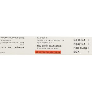 Diouf 10mg trị trầm cảm nặng, rối loạn hoảng loạn (2 vỉ x 14 viên)