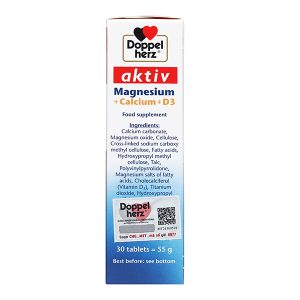 Doppelherz Aktiv Magnesium + Calcium + D3 giúp cơ, xương khỏe mạnh hộp 30 viên