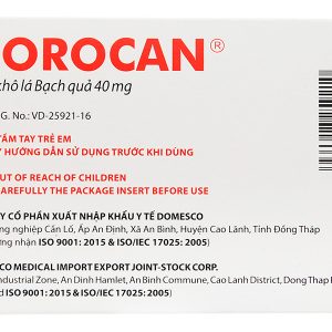 Dorocan 40mg trị rối loạn chú ý và trí nhớ ở người lớn tuổi (2 vỉ x 15 viên)