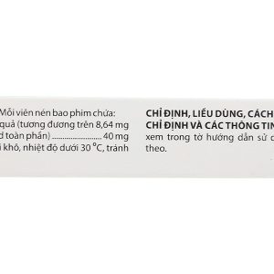 Dorocan 40mg trị rối loạn chú ý và trí nhớ ở người lớn tuổi (2 vỉ x 15 viên)