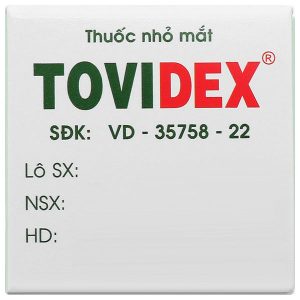 Dung dịch nhỏ mắt Tovidex điều trị những trường hợp mắt bị viêm chai 6ml