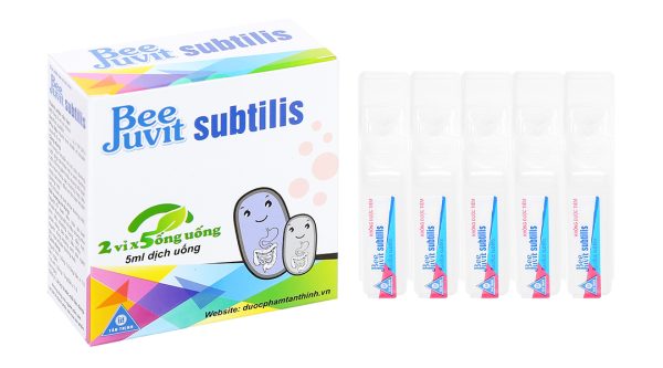 Dịch uống Beejuvit Subtilis bổ sung vi sinh đường ruột hộp 10 ống x 5ml