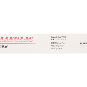 Dung dịch uống Hemafolic ngăn ngừa và trị thiếu máu do thiếu sắt (10 ống x 10ml)