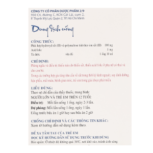 Dung dịch uống Hemafolic ngăn ngừa và trị thiếu máu do thiếu sắt (10 ống x 10ml)