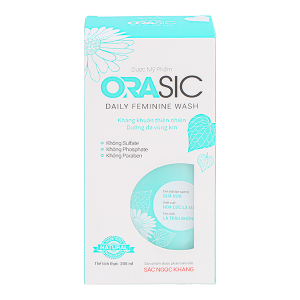 Dung dịch vệ sinh phụ nữ Orasic dịu nhẹ, khử mùi hôi chai 200ml