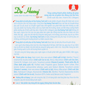 Dung dịch vệ sinh phụ nữ Dạ Hương muối, thảo dược khử mùi chai 120ml