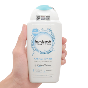 Dung dịch vệ sinh phụ nữ Femfresh Active Wash làm sạch, kháng viêm chai 250ml
