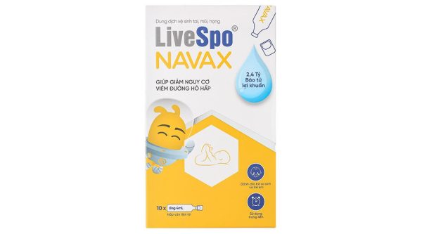 Dung dịch LiveSpo Navax vệ sinh tai, mũi, họng hàng ngày (10 ống x 4ml)