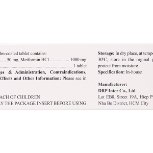 Duobivent trị đái tháo đường tuýp 2 (3 vỉ x 10 viên)