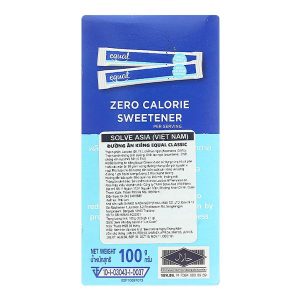 Đường ăn kiêng Equal Classic hộp 100g (100 gói x1g)