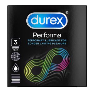 Bao cao su Durex Performa kéo dài thời gian hưng phấn 52mm hộp 3 cái