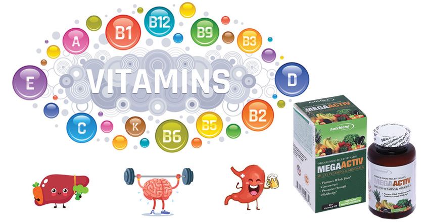 Hotchland MegaActiv bổ sung khoáng chất và vitamin lọ 60 viên