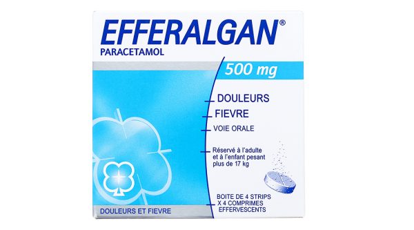 Viên sủi Efferalgan 500mg giúp giảm đau, hạ sốt (4 vỉ x 4 viên)