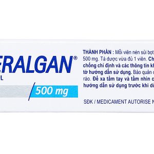 Viên sủi Efferalgan 500mg giúp giảm đau, hạ sốt (4 vỉ x 4 viên)