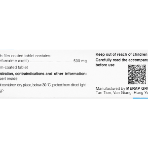 Efodyl 500mg trị nhiễm khuẩn (2 vỉ x 10 viên)