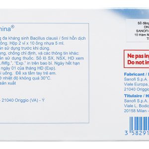 Hỗn dịch men vi sinh Enterogermina 2 tỷ/5ml trị rối loạn tiêu hóa (20 ống x 5ml)