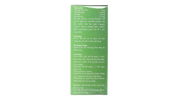 Esoca Iso hỗ trợ giảm triệu chứng cảm lạnh hộp 100 viên