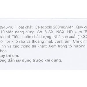 Espacox 200mg giảm đau, kháng viêm xương khớp (3 vỉ x 10 viên)