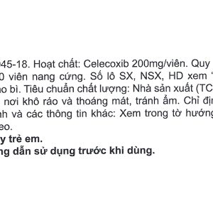 Espacox 200mg giảm đau, kháng viêm xương khớp (3 vỉ x 10 viên)