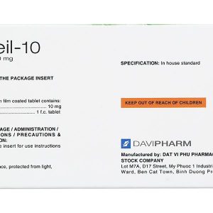 Esseil-10 chỉ định trong điều trị tăng huyết áp (10 vỉ x 10 viên)