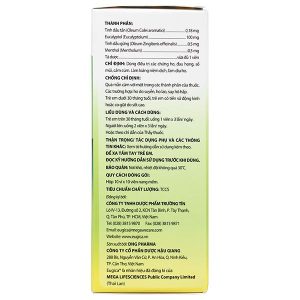Eugica trị ho, đau họng, sổ mũi, cảm cúm, long đàm (10 vỉ x 10 viên)