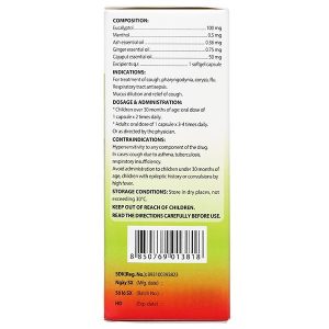 Eugica Fort điều trị các chứng ho, đau họng, sổ mũi (10 vỉ x 10 viên)